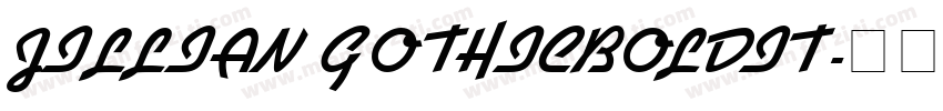 JILLIAN GOTHICBOLDIT字体转换